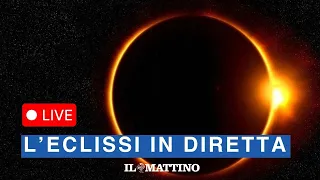 Eclissi solare in diretta video: lo streaming live dell'Inaf