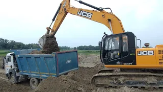 New 💥 Tata😱 dumper vs JCB heavy duty mitti loading amezing video 
