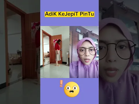 Adik Kecepit Pintu‼️😅
