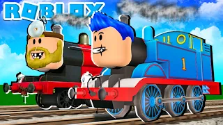 BALAPAN KERETA THOMAS TERCEPAT YANG PERNAH ADA DI ROBLOX PAK UNAT VS PANDU GAMING!!!