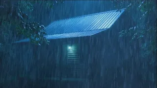 🌙⚡🌧️ Rain Sounds for Sleeping 💧 Calm Night Rain & Thunder ⚡ Fast Sleep & Deep Relaxation 😴