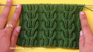 Easy sweater design for ladies and gents in hindi | Cable Knitting Design Pattern idea.