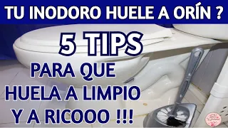 ⛔ con solo 3 ingredientes que tienes en la cocina, acabarás con EL OLOR A ORÍN DE TU BAÑO.