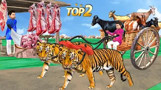 Golden Bakri Mutton Wala Hindi Stories Collection Tiger Cart Goat Comedy Kahani Bedtime Moral Story