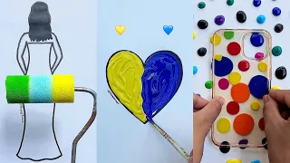 Creative Art Ideas from PRANJITART 🎨🌈🤩 #satisfyingart #creativeart #painting #art #satisfying