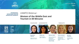 UNWTO Webinar: Women of the Middle East and Tourism in 60 Minutes