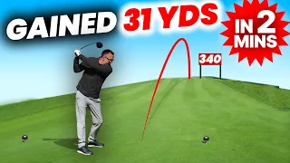 I gained over 30 yards with my driver in just 2 minutes.