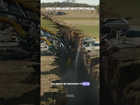 Africa breaking into two pieces #science #sciencefacts