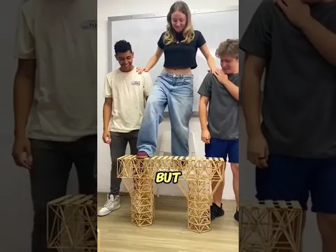 These Engineering Students Had to Build A Bridge Using Only Wooden Sticks