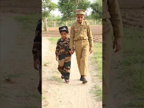 Indian 🅐🅡🅜🅨 And Police👮 सभी की मदद करते हैं #shorts #police #army #viral #cow