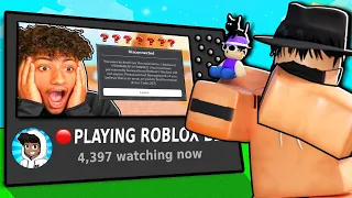 Trolling Streamers By BANNING THEM LIVE.. (Roblox Bedwars)