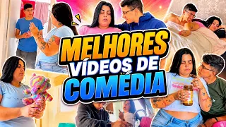 TENTE NÃO RIR COM OS MELHORES VÍDEOS DE COMÉDIA (VITOR E ANNA) 🤣