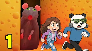 ESCAPAMOS de la RATA GIGANTE ASESINA en CHEESE ESCAPE de ROBLOX