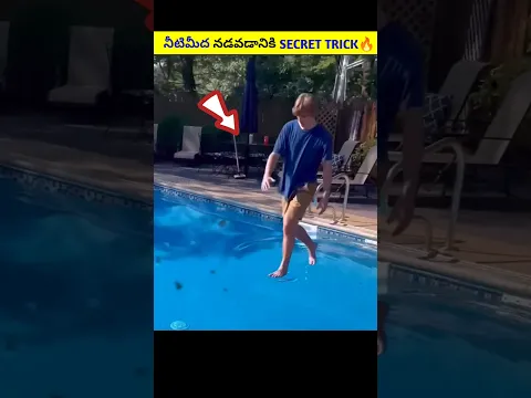 Learn How To Walk On Water 🔥|#telugufacts #telugu #shorts #viralnews #viral