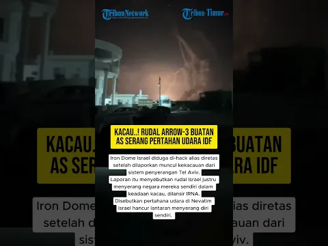 Kacau..! Rudal Arrow-3 Buatan AS Serang Pertahanan Udara IDF