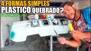 4 FORMAS SIMPLES DE SOLDAR PLÁSTICO QUEBRADO EM QUALQUER SUPERFÍCIE  - ASSIM DA CERTO?