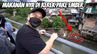 PESEN MAKAN DISINI MAKANAN NYA KUDU DI KEREK DULU PAKE EMBER!!