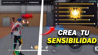 ✅ CREA TU SENSIBILIDAD ⚙️ / PARA PEGAR  TODO ROJO  FREE FIRE 👺