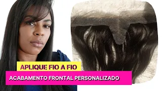 Aplique Frontal fio a fio para falhas - Luciana Machado Cabelo de Rainha