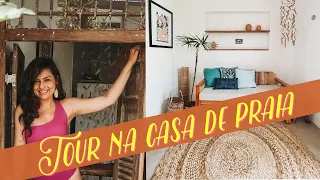Tour na casa de praia - Me apaixonei por essa decoração simples