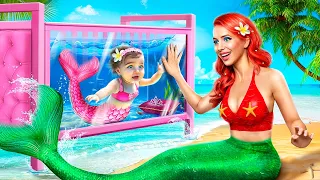 ¡Cómo Convertirse en Sirena! ¡Fui Adoptada por una Familia de Sirenas!