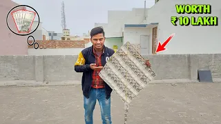 WE MADE KITE USING ₹500 RUPEES NOTE 😍 || नोटों वाला पतंग - WORTH 10 LAKH 💰