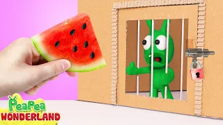 Pea Pea Got Locked in Mystery Room Challenge | Pea Pea Wonderland - Cartoon for kids