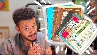 Redrawing my ENTIRE High School Sketchbook kinda.. | Almost 10 years later!