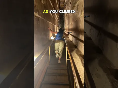 What it’s like inside the Great Pyramids of Giza! #pyramidsofegypt #egypt #gizapyramids
