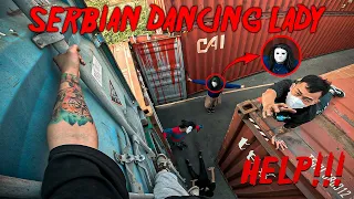 SERBIAN DANCING LADY IN REAL LIFE l PARKOUR POV ESCAPE ''Part 4.0'' (Horror Parkour POV Short)