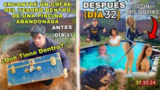 Encontré un Cofre del tesoro dentro de una piscina Abandonada con mi Novia,AuronPlay y Messi #pileta
