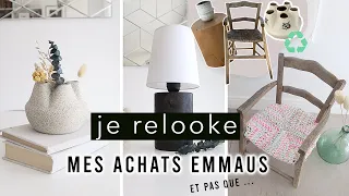 JE RELOOKE MES ACHATS EMMAUS & pas que ... ( DIY DECO BOHO CHIC recyclage - récup - thrift flip)
