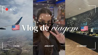 VLOG DE VIAGEM PARA ORLANDO|Aeroporto, Duty Free + Dicas 🍽️🛍️