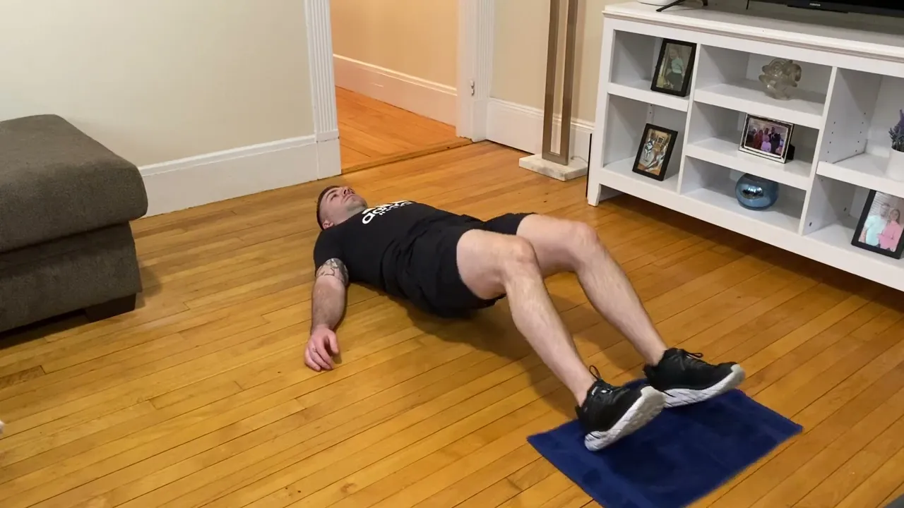 Image Hamstring Curl avec serviette