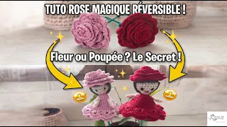 Rose magique réversible au crochet @AlextitiaTutoCrochet