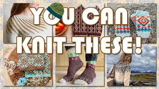 Beginner friendly colourwork knitting patterns you will want to knit!