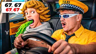 PASSEI RAIVA COM O SIX SEVEN NO MEU TRABALHO DE TÁXI - táxi drive VR