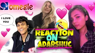Reaction On @adarshuc Funny Omegle Video 🤣|| True Love Found On Omegle  💖|| BlackPink Gaming