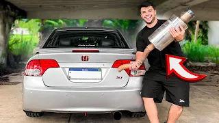 DEIXEI MEU CIVIC SI SÓ O CANO *Ficou muito alto*