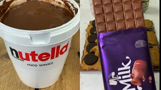 Nutella Bucket & Dairy Milk Chocolate ASMR | Satisfying  Compilation