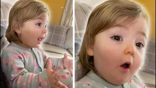 This baby can't talk but she can still argue in Scouse 😂