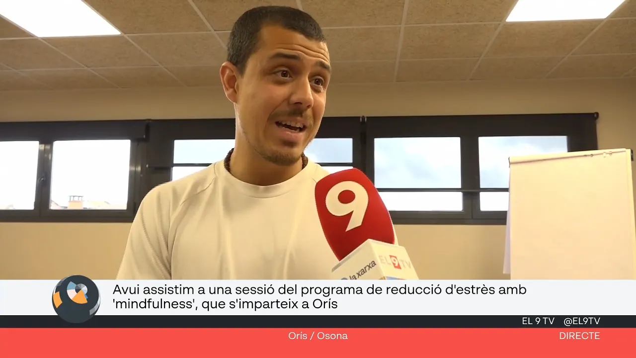 Álex Pazos imparteix classes de mindfulness a Orís per reduir l’estrès