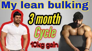 My 3 month lean bulking Cycle 10kg increase lean mass full explain by Kaif Cheema