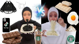 (مقالب 24 ساعة ) اللون الابيض VS اللون الاسود ((( PART 2  ))))