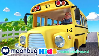 The Wheels on the Bus - Sing Along | @CoComelon | Moonbug Literacy