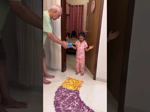 baby girl birthday decoration at home | 1st birthday decoration| credit goes to - @swetha_g_b