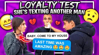 Girlfriend tries to HIDE text messages gets EXPOSED with her other Boyfriend! - Loyalty test