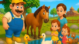 Old MacDonald Had A Farm 🐮🚜 | 3D Nursery Rhymes & Kids Songs | Learn Animal Sounds