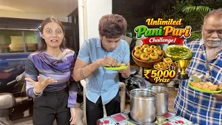 Unlimited panipuri challange 😍 5000₹ च बक्षीस 😱
