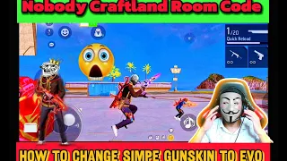 Nobody Craftland Custom Code 💥 How to get Evo Skin in Craftland Room 🤔 One Tap Craftland Code #video